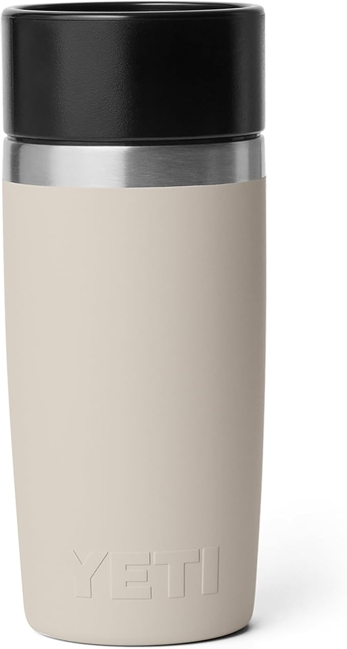 YETI Rambler 12 oz Travel Bottle, Stainless Steel, Vacuum Insulated with Leakproof Commuter Cap, Cape Taupe