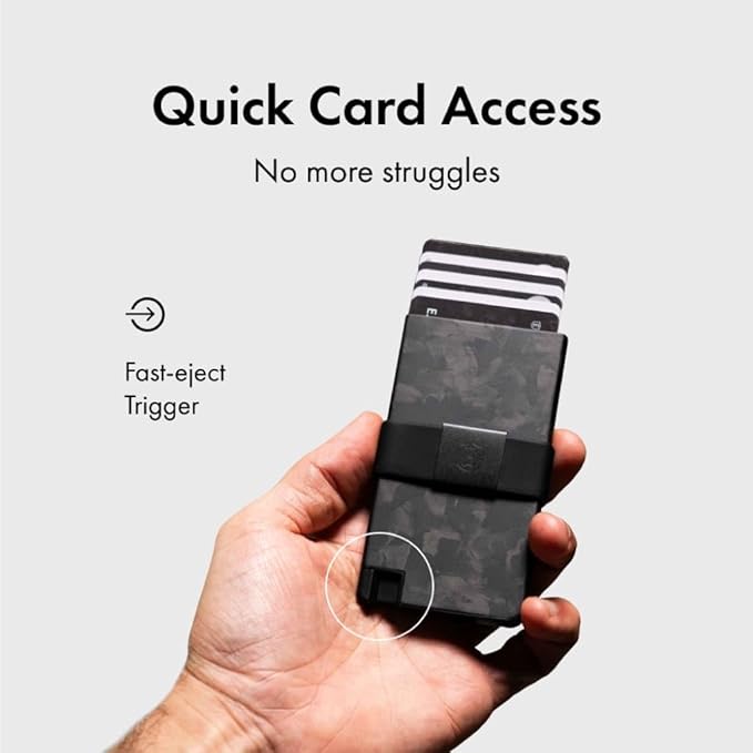 Ekster Aluminum Cardholder Wallet for Men | Metal Wallets with RFID Blocking Layer | Slim & Minimalist Aluminum Wallet with Push Button for Quick Card Access