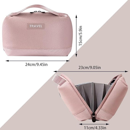 Electronic Organizer Accessory Cable Organiser Bag Water-Resistant Travel Essentials Tech Pouch for Charger, Cables, Hard Drive, Power Bank, Memory Card (Pink)