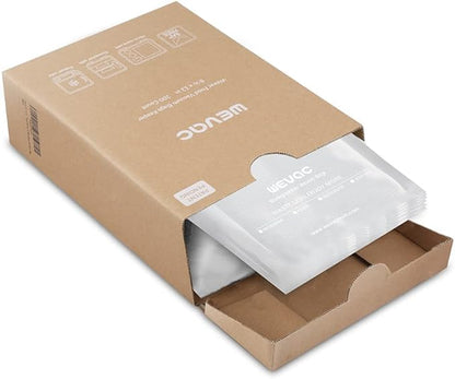 Wevac 8” x 12” 200 Count Food Vacuum Sealer Bags Keeper, PreCut Quart, Ideal for Food Saver, BPA Free, Commercial Grade, Great for storage, meal prep and Sous Vide