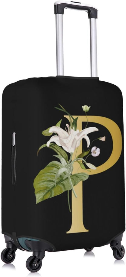 Decorative P Suitcase Protectors Elastic Washable Luggage Covers With Concealed Zippers For 18-32 Inch Luggage (Size Xl: Fits 29-32 Inch)