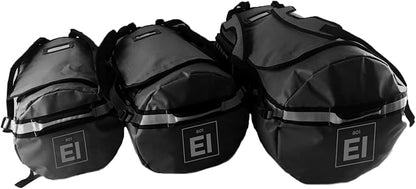 Element Equipment Trailhead Duffel Bag Shoulder Straps Waterproof Black/Grey Medium