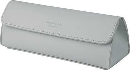 carrotez Stylish PU Leather Makeup Bag: Versatile Travel Toiletry Bag & Cosmetic Pouch, Small Makeup Organizer for Purse Essentials - Ideal Makeup Brush Holder & Sunglasses Case for Women - Grey