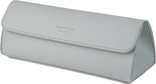 carrotez Stylish PU Leather Makeup Bag: Versatile Travel Toiletry Bag & Cosmetic Pouch, Small Makeup Organizer for Purse Essentials - Ideal Makeup Brush Holder & Sunglasses Case for Women - Grey