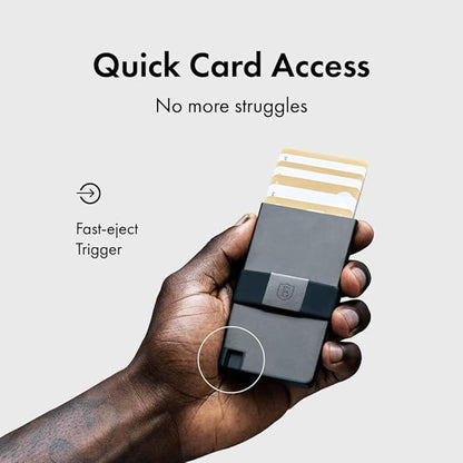 Ekster Aluminum Cardholder Wallet for Men | Metal Wallets with RFID Blocking Layer | Slim & Minimalist Aluminum Wallet with Push Button for Quick Card Access