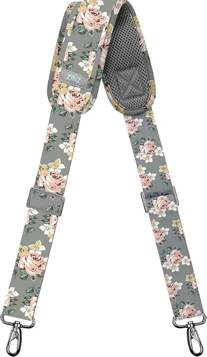 Shoulder Strap, ZINZ 57" Padded Adjustable Shoulder Bag Straps Replacement for Bags with D-Ring (DR02O01)