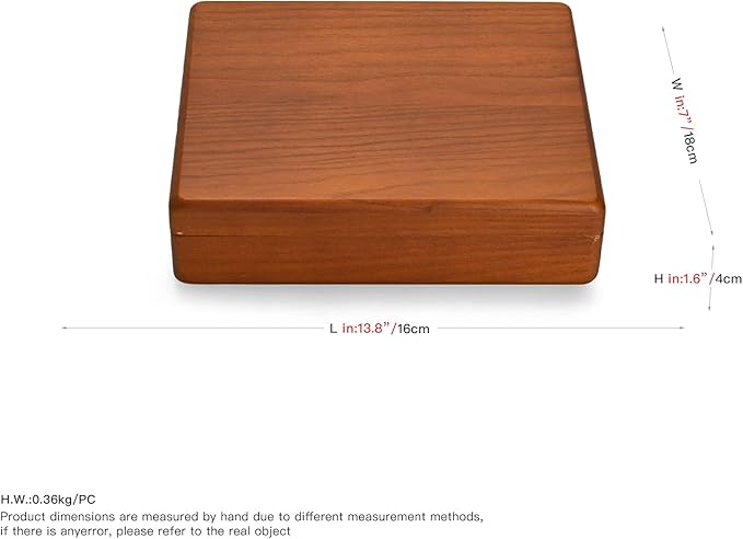 Oirlv Solid Wood Ring Jewelry Box Organizer Earrings Jewelry Drawer Organizer Tray with Lid (Creamy-white 9 Grid Box)