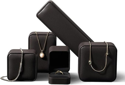 Earring Jewelry Box, Leather Earrings Box,Premium Jewelry Box Earrings,Luxury Earring Case (Brown)