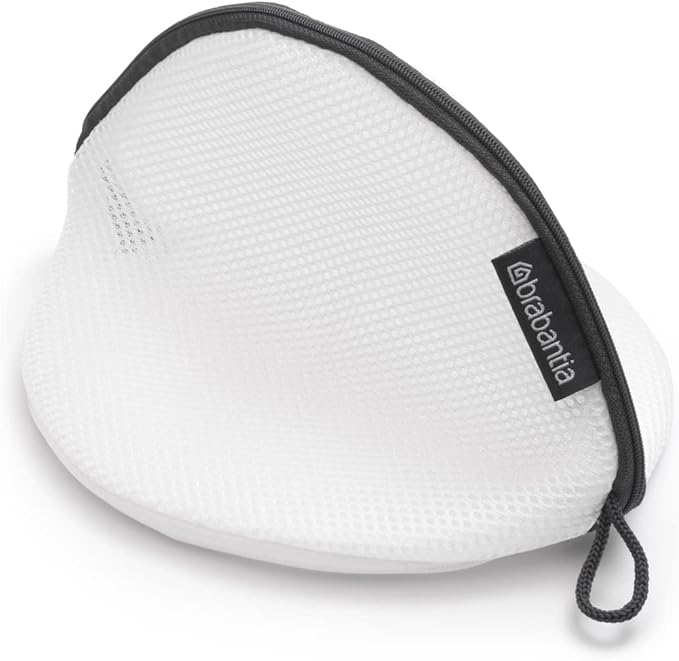 Brabantia Mesh Zip Up Laundry Bra Bag (White) for Washing Machine Delicates, Organizer Travel Bags