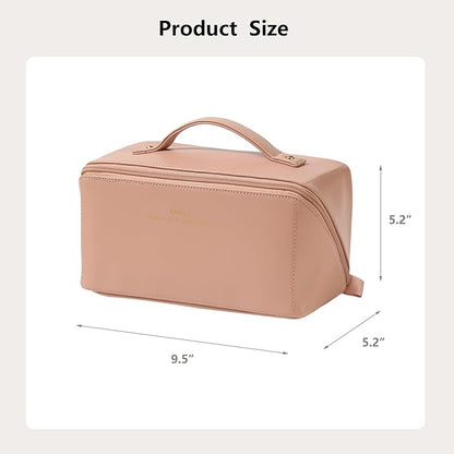 Travel Makeup Bag Toiletry Bag for Women Large Cosmetic Travel Bag Makeup Storage Box Skincare Organizer Vanity Organizer Bag Multi-Function Makeup Organizer with Compartments Travel essentials