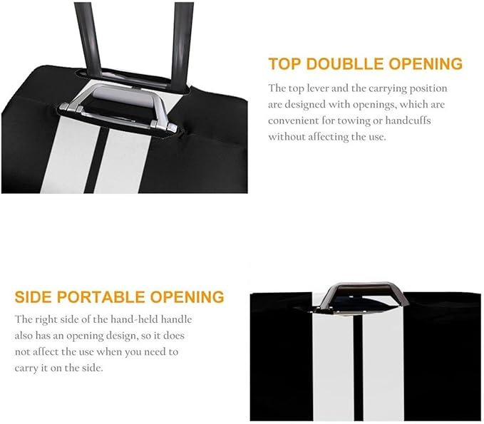 Personalized Luggage Suitcase Cover With Photo Dog Cat, Custom Luggage Cover (L)