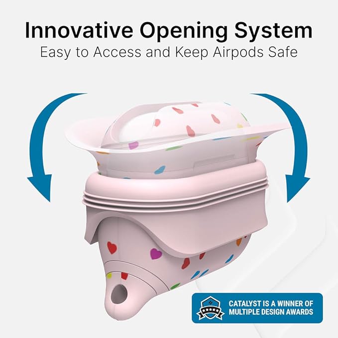 Catalyst Waterproof Case for AirPods Pro 2nd Generation and AirPods Pro 1st Generation - Wireless and USB-C Charging Compatible, One Piece Design, High Drop Protection Case with Carabiner