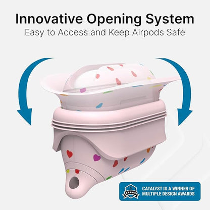 Catalyst Waterproof Case for AirPods Pro 2nd Generation and AirPods Pro 1st Generation - Wireless and USB-C Charging Compatible, One Piece Design, High Drop Protection Case with Carabiner