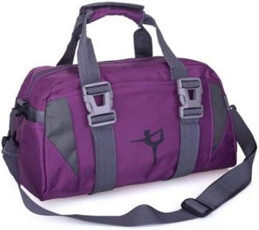 Small/Large Dance Duffle Bag For Girls Sport Gym Bags For Women Yoga Bag (Large, Purple)