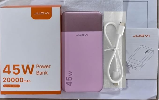 Power Bank Fast Charging, 20000mAh 45W Portable Charger, Samsung Super Fast Charging Portable Phone Charger, USB C Power Bank for MacBook, iPhone 15 14 13 Pro Samsung S24 S23 (Pink)