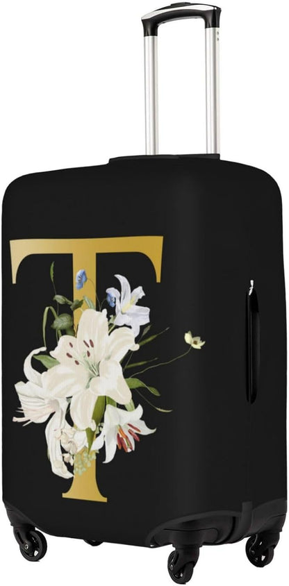 Decorative T Suitcase Protectors Elastic Washable Luggage Covers With Concealed Zippers For 18-32 Inch Luggage (Size Xl: Fits 29-32 Inch)