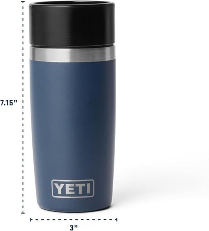 YETI Rambler 12 oz Travel Bottle, Stainless Steel, Vacuum Insulated with Leakproof Commuter Cap, Rescue Red