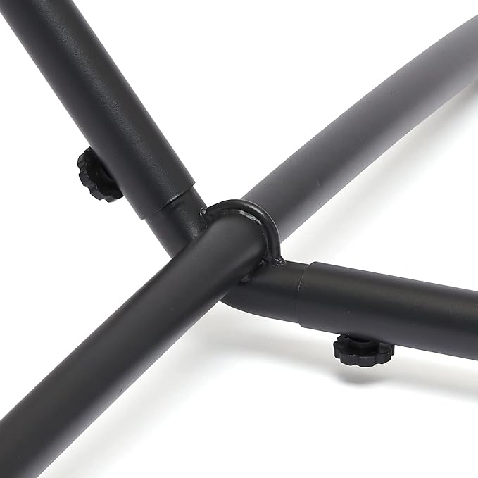 Amazon Basics 2 Person Heavy Duty Hammock Stand for Outside, Includes Portable Carrying Case, 9 foot, Black