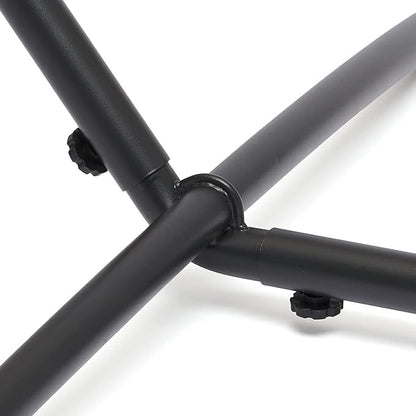 Amazon Basics 2 Person Heavy Duty Hammock Stand for Outside, Includes Portable Carrying Case, 9 foot, Black