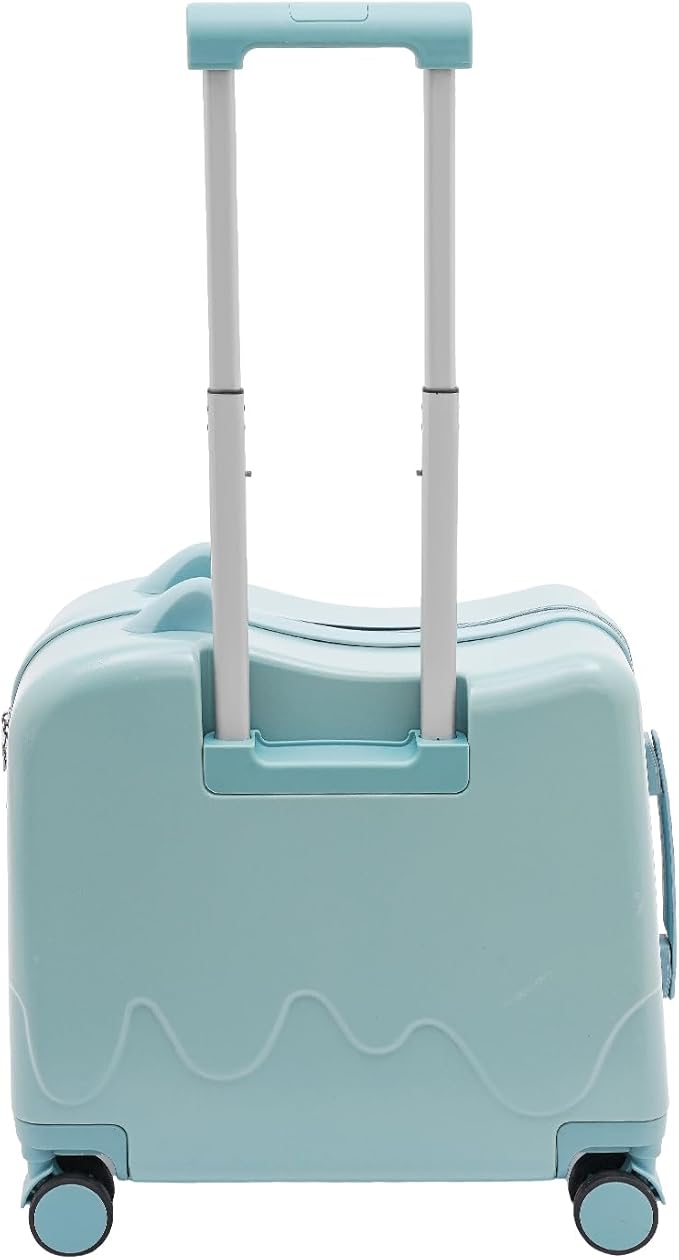 18" Kids Luggage Suitcase for Girls & Boys, Kids Carry On Luggage with Wheels Children’s Suitcase w/Lock (Sky Blue)