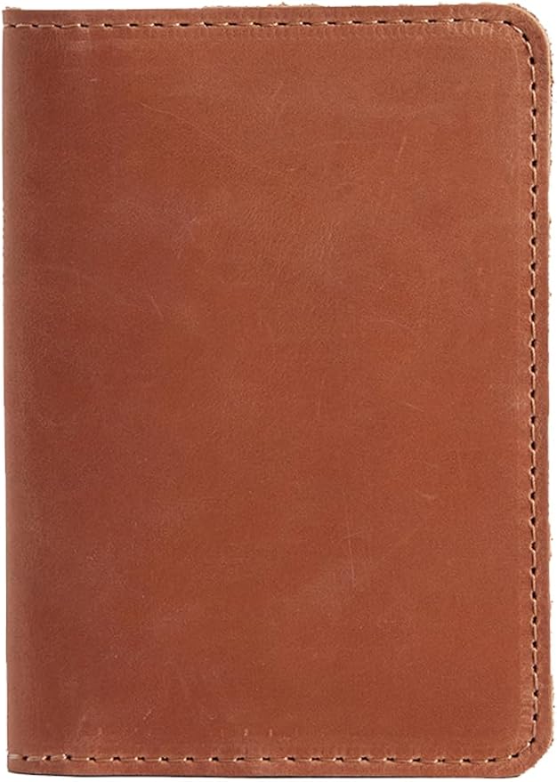 INCARNE US Leather Passport Holder for Travel - Passport Case - Passport Wallet for Men - Passport Cover for Women Sleeve Protector - Travel Essentials Vacation Luggage Travel Gifts - Vintage Cognac
