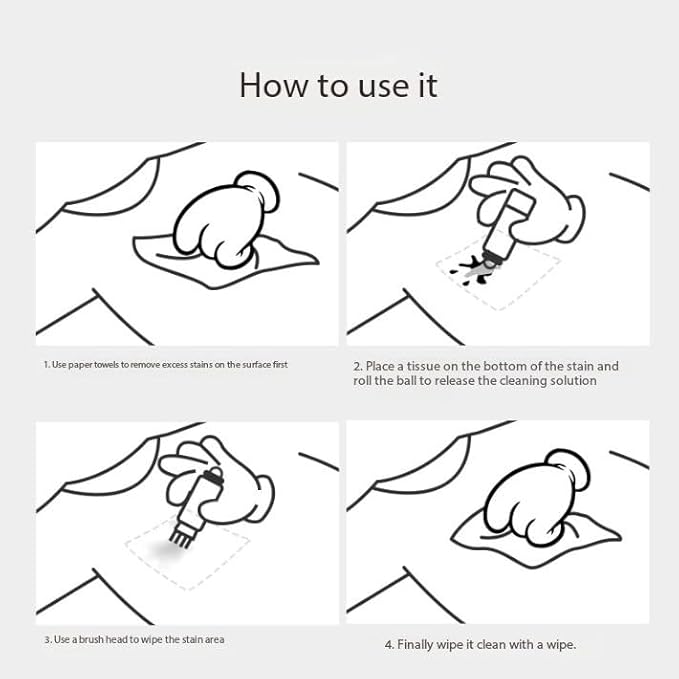 Elephant Kiss Stain Remover, 3-Second Stain Remover Pen for Clothes, Double Head Instant Stains Treater Sticks, 12ml Spot Cleaner With Lanyard Travel & Pocket-Sized (blue+green)