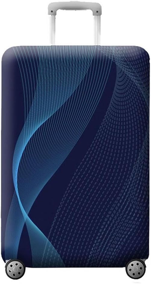 MosaiRudo Thicker Luggage Cover Elastic Suitcase Cover Protector Fits 18-32 Inch Suitcase Travel Accessories (TKM0078, S)