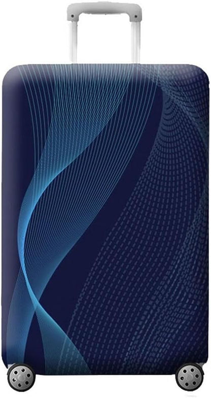 MosaiRudo Thicker Luggage Cover Elastic Suitcase Cover Protector Fits 18-32 Inch Suitcase Travel Accessories (TKM0078, S)