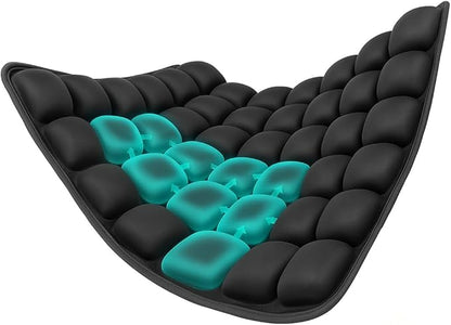 Inflatable Seat Cushion, Portble Airplane Travel Cushion, Pressure Relief Seat Cushion, Comfort Orthopedics Pain Pressure Relief Cushion,Adjustable Bubble,for Wheelchair,Car,Office,Home (36-Point)