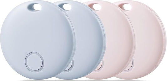 Reyke Air Tracker 4 Pack, Smart Tag Luggage Finder, Works with Apple Find My (iOS Only), Item Locator for Keys, Luggage, Backpack, IP67 Waterproof