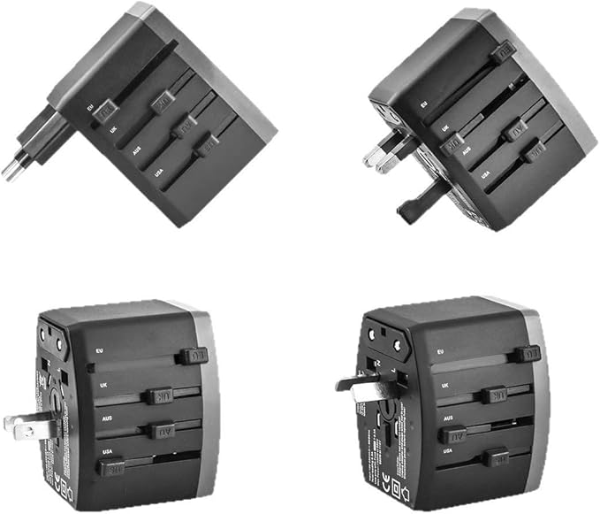 Travel Adapter Power Adapter Wall Residential Universal Ground Travel Outlet Adapter(D)