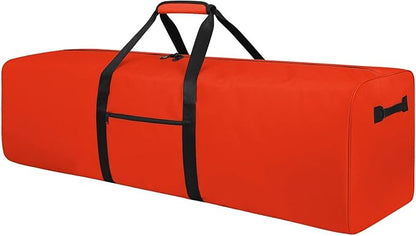 Urbanstand 52 Inch Large Duffle Bag for Travel Camping Sport Equipment Storage Bag with 2-way Lockable Zippers Orange