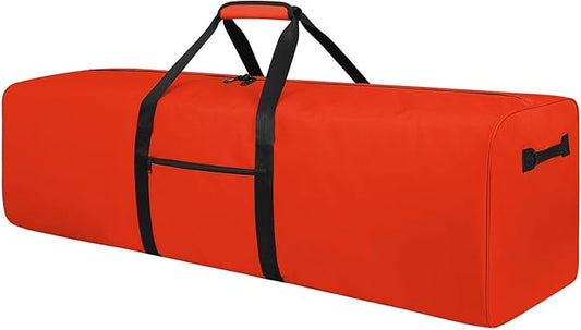 Urbanstand 52 Inch Large Duffle Bag for Travel Camping Sport Equipment Storage Bag with 2-way Lockable Zippers Orange