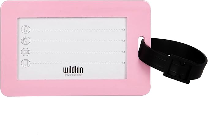 Wildkin Kids Luggage Tags – Set of 2, Durable Bag Tags w/Info Card for Suitcases & Backpacks - Horse