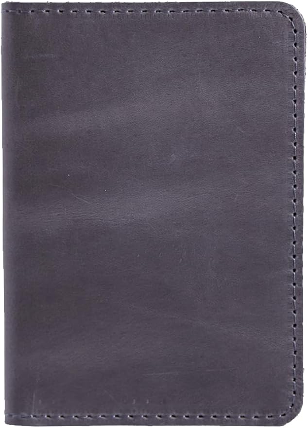 INCARNE US Leather Passport Holder for Travel - Passport Case - Passport Wallet for Men - Passport Cover for Women Sleeve Protector - Travel Essentials Vacation Luggage Travel Gifts - Vintage Gray