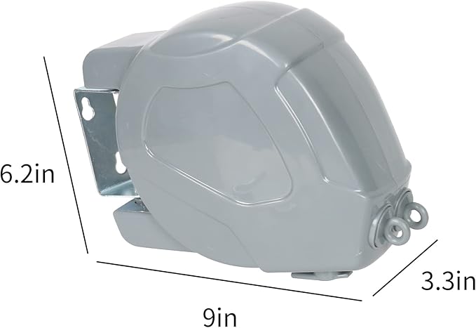 Retractable Clothesline Heavy Duty Retracting Clothes Line Outdoor and Indoor with Durable ABS Shell and 2x49 Feet Extruded PVC Line,with Lock to Prevent Sagging