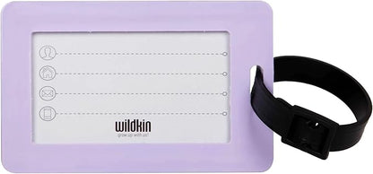 Wildkin Kids Luggage Tags – Set of 2, Durable Bag Tags w/Info Card for Suitcases & Backpacks - Unicorn