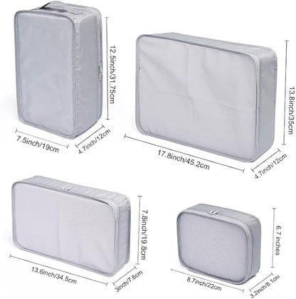 JJ POWER Travel Packing Cubes, Luggage Organizers with Shoe Bag