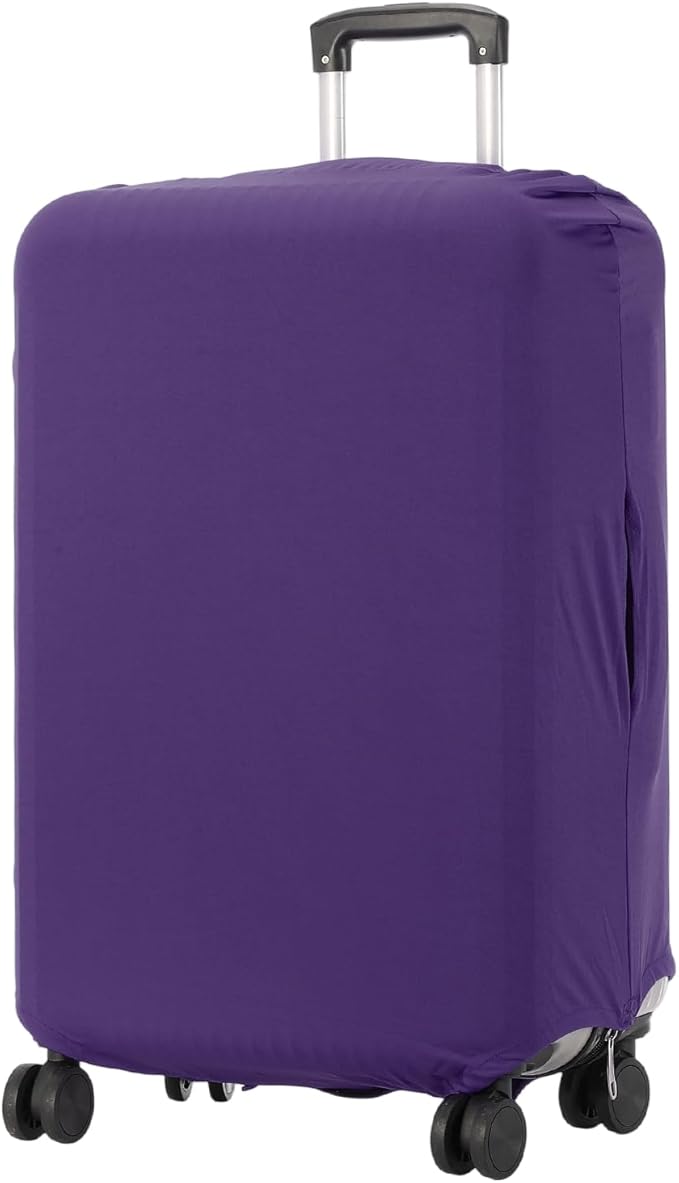 uxcell Luggage Cover for Suitcase Protector, Fit 21-25 Inch Luggage Elastic Suitcase Cover Scratch-Resistant Covers for Travel Business Trips, Purple (M)