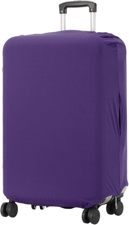 uxcell Luggage Cover for Suitcase Protector, Fit 26-28 Inch Luggage Elastic Suitcase Cover Scratch-Resistant Covers for Travel Business Trips, Purple (L)