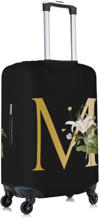 Decorative M Suitcase Protectors Elastic Washable Luggage Covers With Concealed Zippers For 18-32 Inch Luggage (Size S: Fits 18-21 Inch)