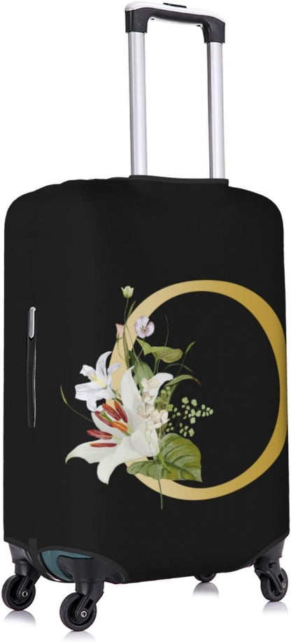 Decorative O Suitcase Protectors Elastic Washable Luggage Covers With Concealed Zippers For 18-32 Inch Luggage (Size Xl: Fits 29-32 Inch)