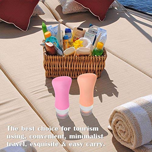 20 Pack Travel Bottles, 3oz & 2oz Leak Proof Toiletries, Perfect for Business & Personal Travel, Fun Outdoors Silicone 20 Pieces
