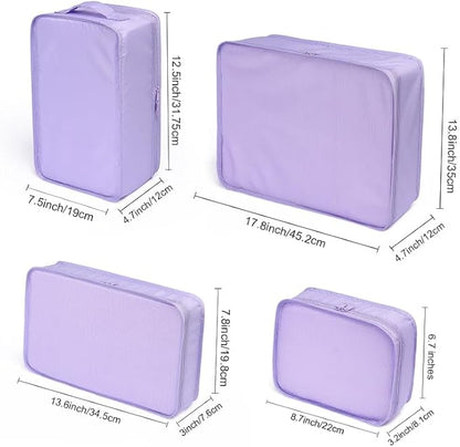 JJ POWER Travel Packing Cubes, Luggage Organizers with Shoe Bag