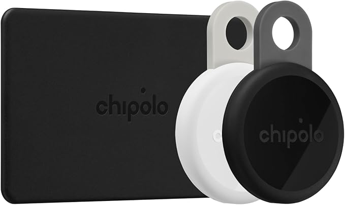 Chipolo Bundle (Loop, Card) - Rechargeable Bluetooth Tracking tag, Item Locator for Keys & Bags and Wallet Tracker, Compatible with Apple Find My or Find Hub on Android