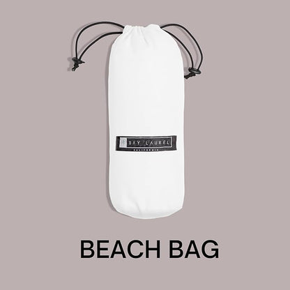 BAY LAUREL Turkish Beach Towel with Travel Bag 39 x 71 Quick Dry Sand Free Lightweight Large Oversized Towels Light