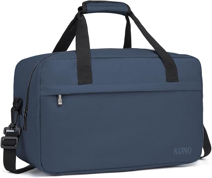 Kono Travel Duffel 20L Under Seat Carry-On Sports Tote Gym Weekender Overnight Bag - 15.75"x9.84"x7.87" Navy