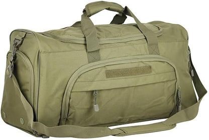 Military Tactical Outdoor Gym Bag Small Duffel Bag with Shoes Compartment for Sports Travel Camping Hunting (B-Green)