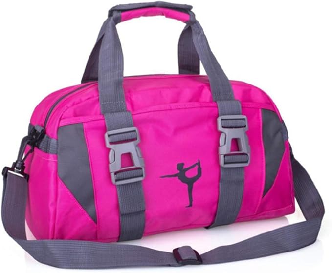 Small/Large Dance Duffle Bag For Girls Sport Gym Bags For Women Yoga Bag (Rose, Small)