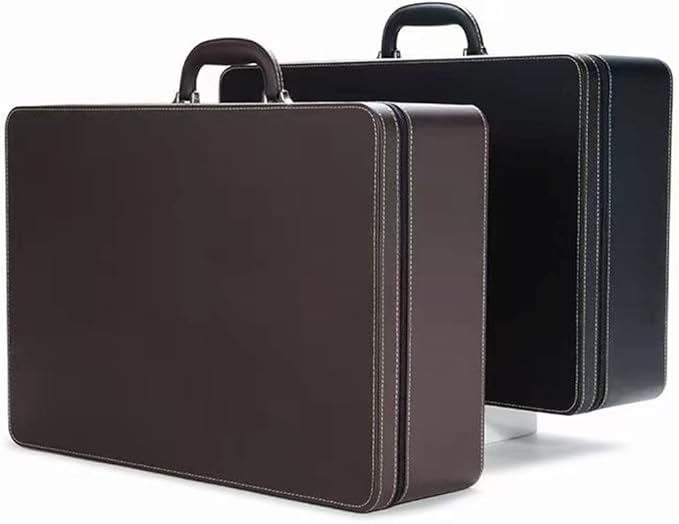 Jewelry Box Carriable Large Commercial Organizer with Handle Zipper Faux-Leather Accessory Case Storage with Trays Gift for Women Men Jeweler(XL6-BK)